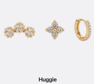 Heritage Trio Earring HUGGIE