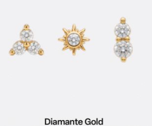 Heritage Trio Earring DIAMONTE GOLD