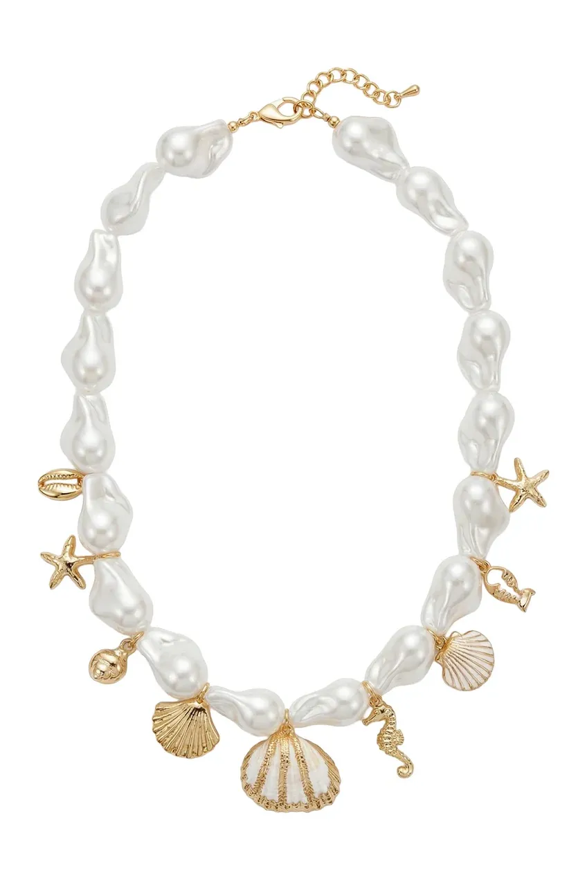 Crete Charm Necklace - Shell