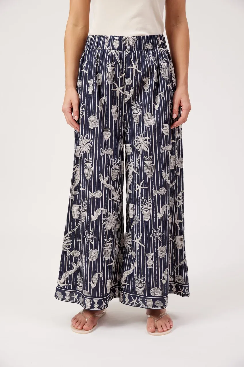 Crete Pant - Sea, size: XS