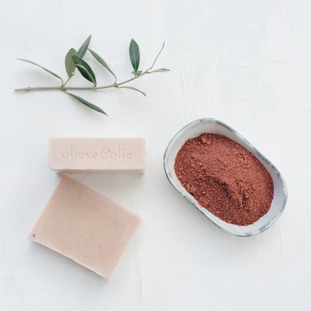 Rose Geranium &amp; Pink Clay Soap Set