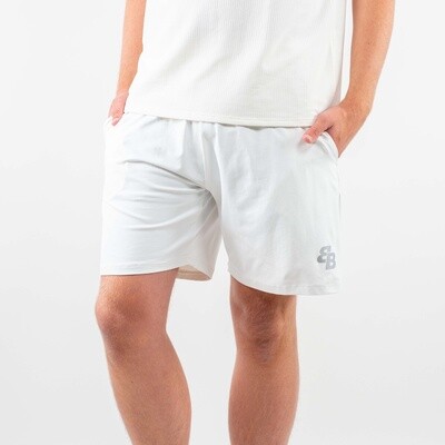 Elastic Shorts White