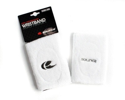 High Performance Doublewide Wristband 5&quot; White