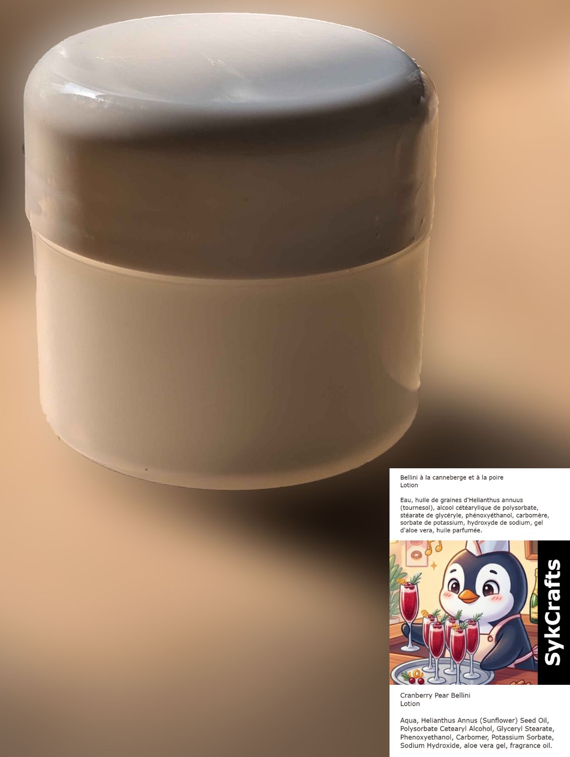 Lotion Bellini à la canneberge et à la poire