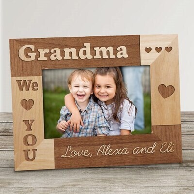 I Love Grandma Personalized Frame