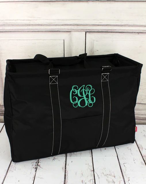 Black Collapsible Double Haul-it-all Basket with Mesh Pockets and Lid