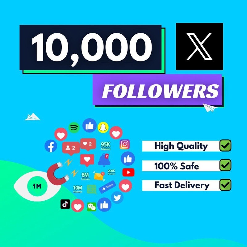 10,000 X Followers