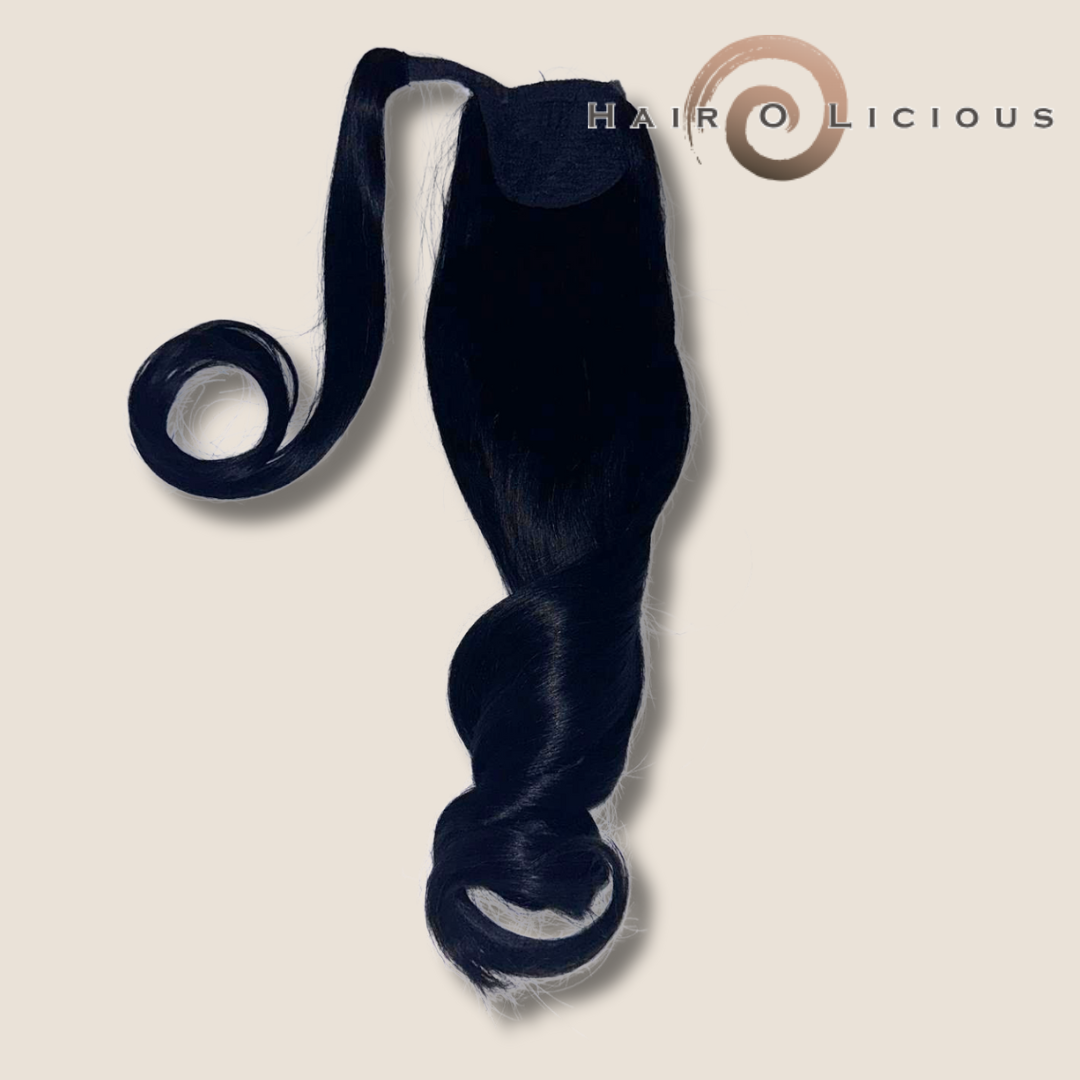Clip in Ponytail | Black | 60-65cm