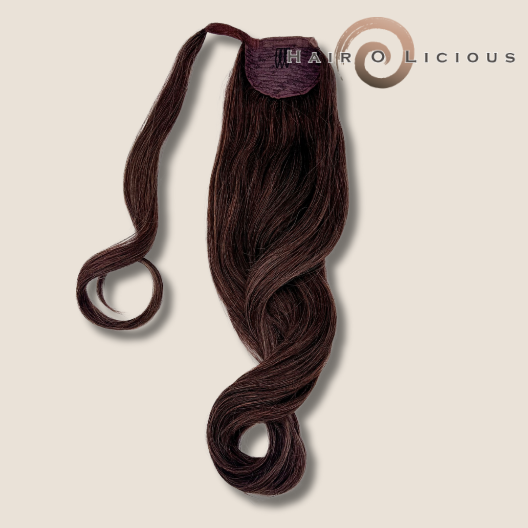Clip in Ponytail | Dark Brown | 60-65cm
