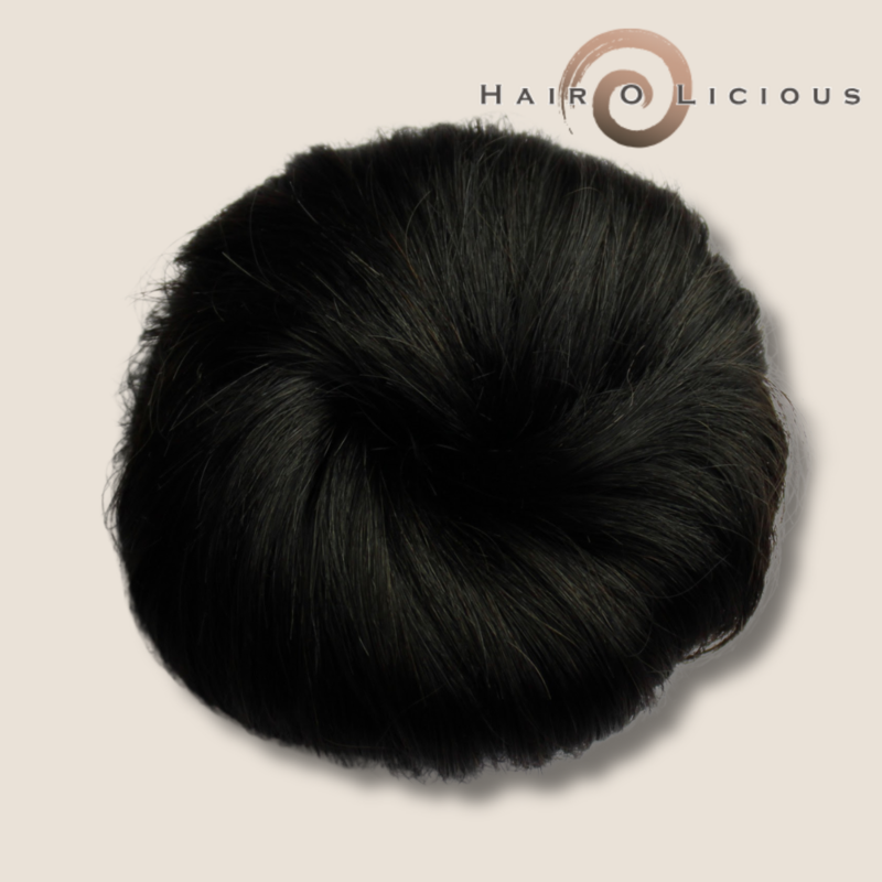 Human Hair Bun | #1B