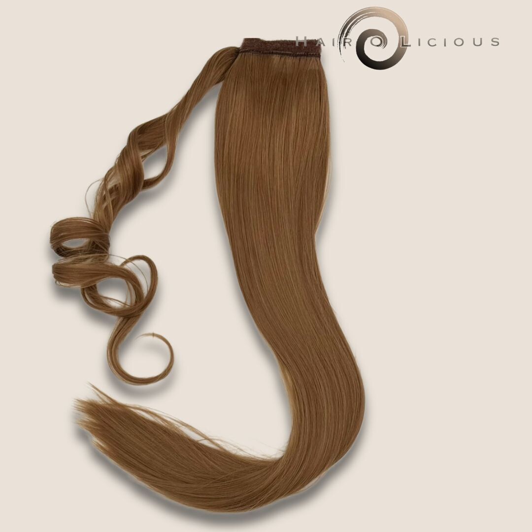 Synthetic Clip in Ponytail | Caramel | 60-65 cm