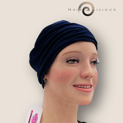 ​Comfortabel en Stijlvol mutsje | Model: Kim | Kleur B23 Donker Blauw | Dohmen Headwear