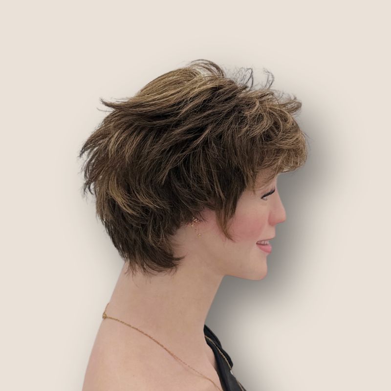 Modess Niki midden bruin blonde highlights