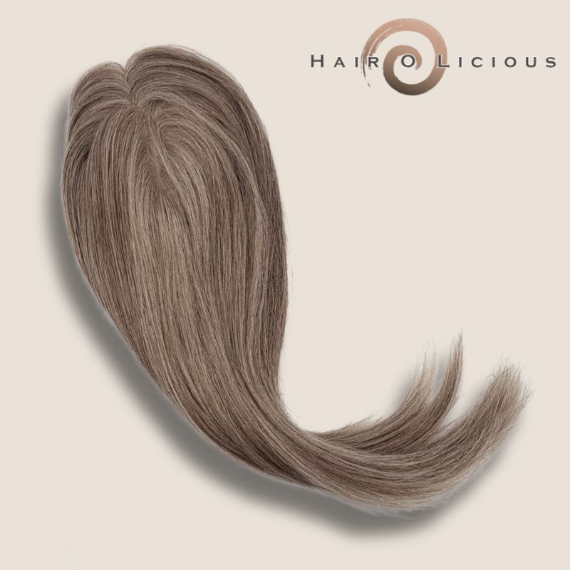 Top Secret T-Part (30cm) | Europees Haar | Silver/Creamy