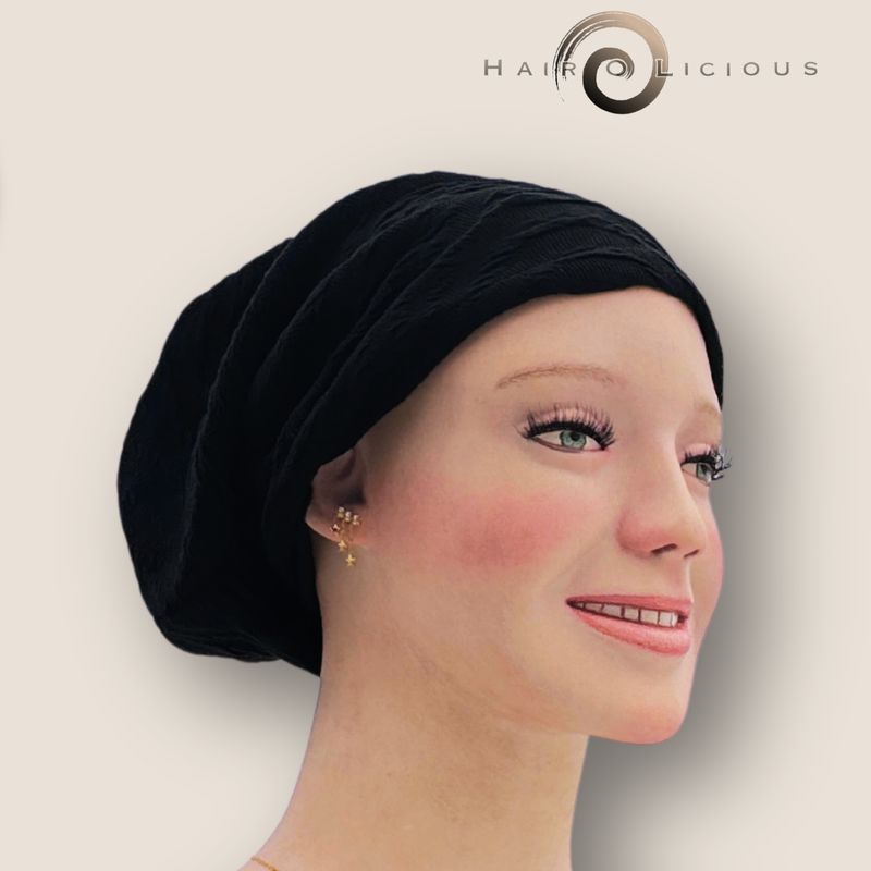 ​Comfortabel en Stijlvol mutsje -Zwart, Mary Lyne