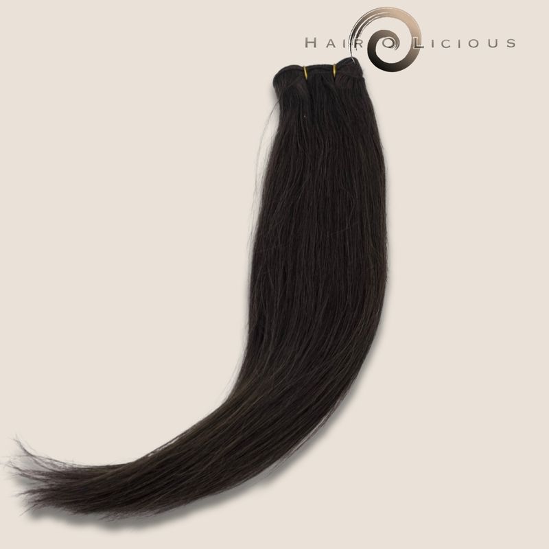 Machine Weft | 100 gram | 50 cm | Kleur Dark Grey