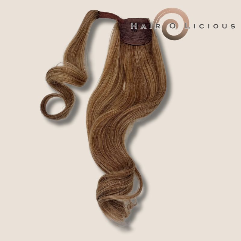 Clip in Ponytail | Light Brown | 60-65cm
