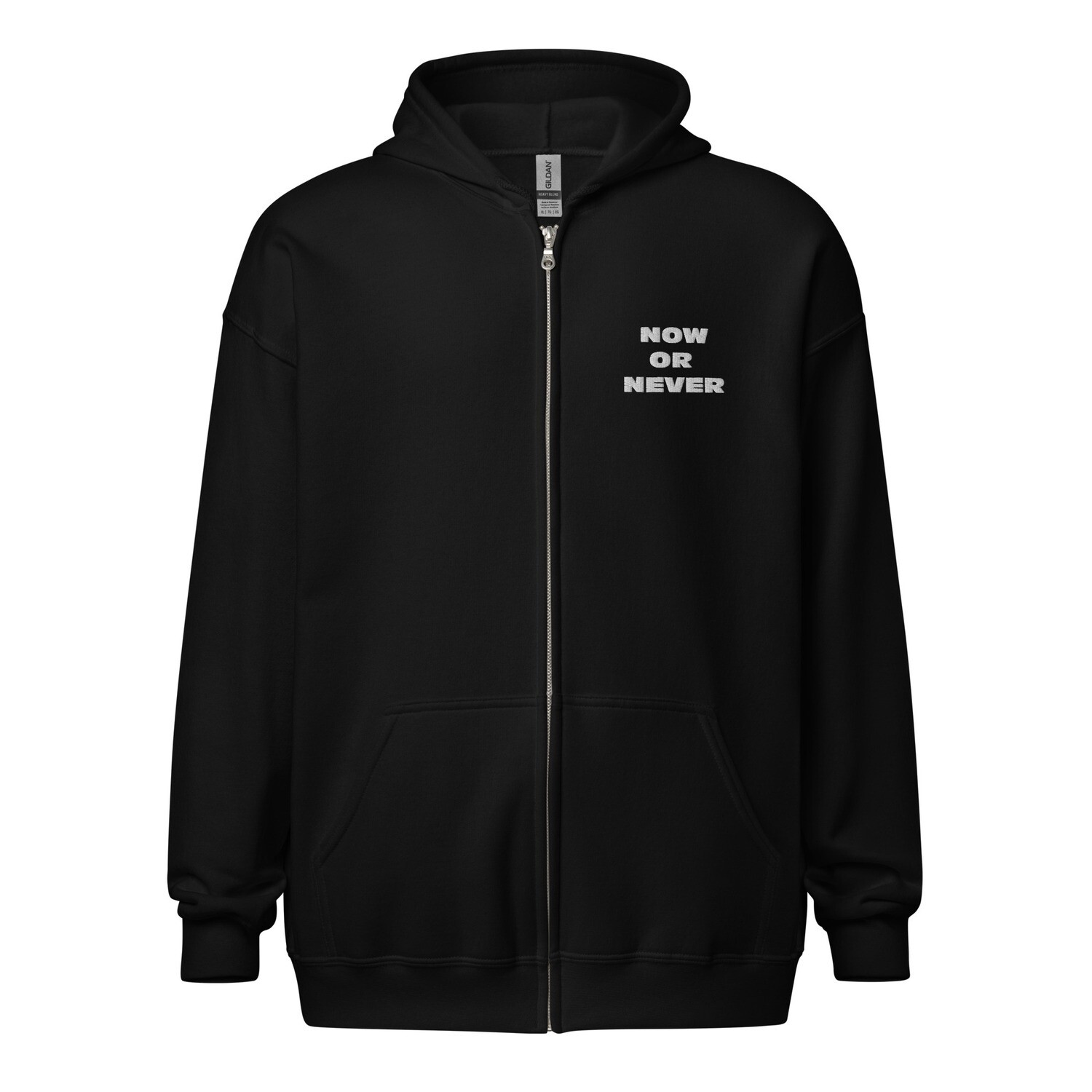 Unisex heavy blend zip hoodie Now or Never
