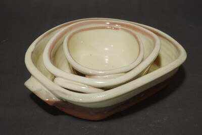 Set of 3 baking shallow baking dishes