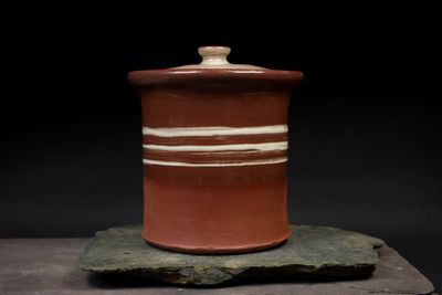 Lidded storage jar - medium
