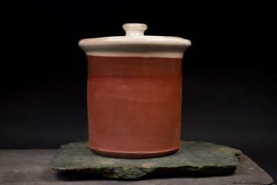 Lidded storage jar - medium