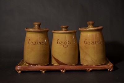 Beverage storage jar set