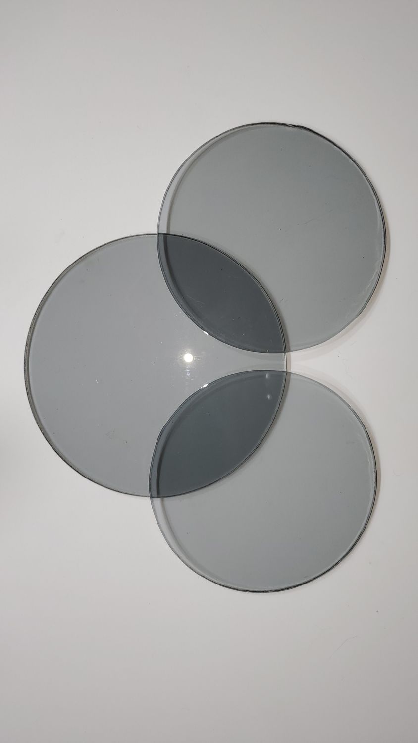 914 Porsche Glass Gauge Lens set - Medium Smoke Grey Tinted Glass