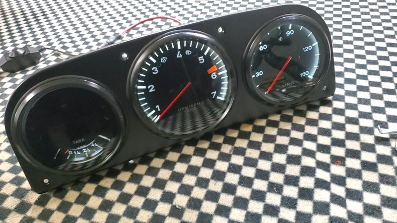 Porsche 914 LED Gauge Restoration Kit (70-76) Dark Tinted Glass