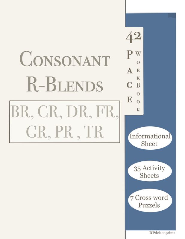 Consonant Blends Worksheet Packet, R