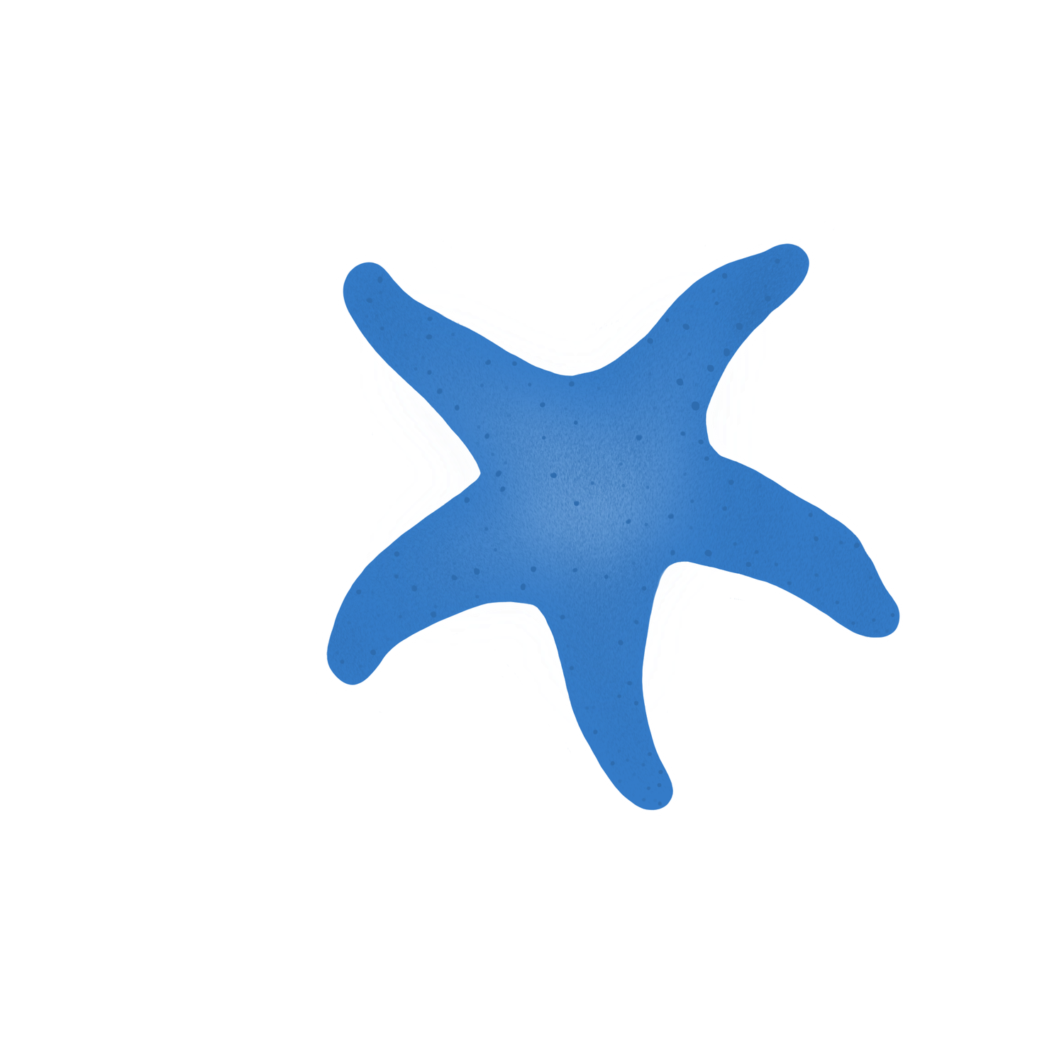 Blue Starfish Sticker PNG