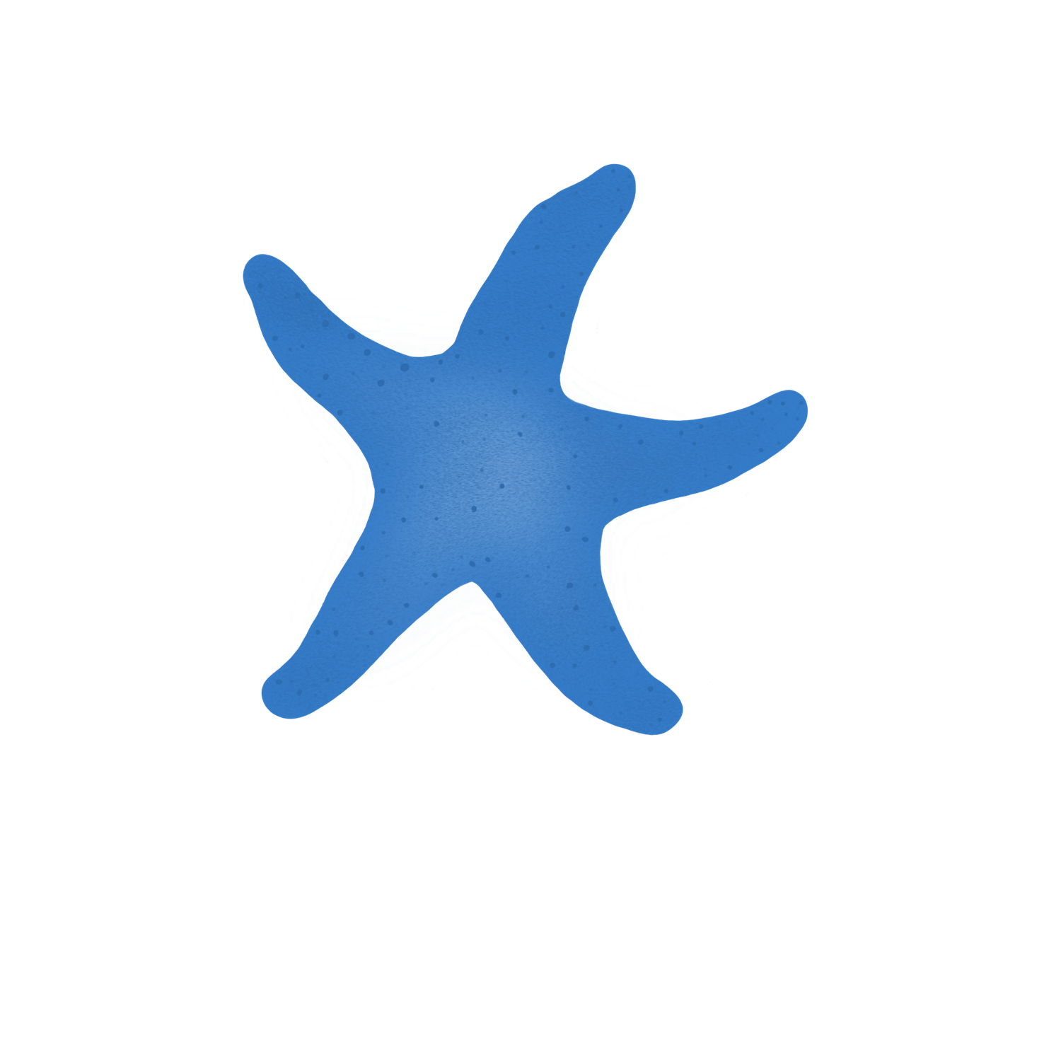 Blue Starfish Sticker PNG