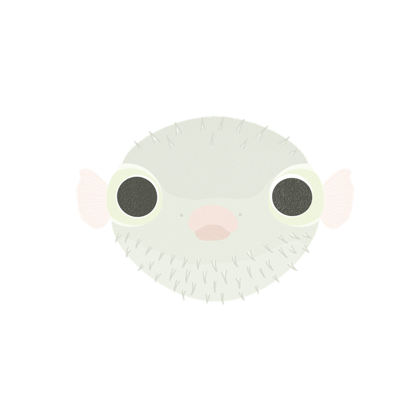 Puffer Fish Sticker PNG