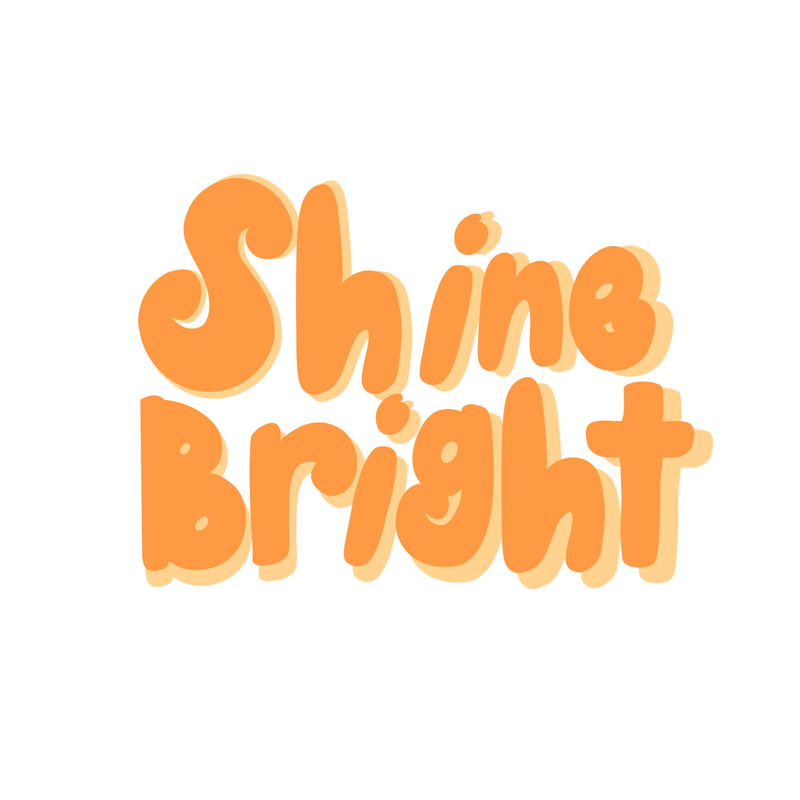 Shine Bright Sticker PNG