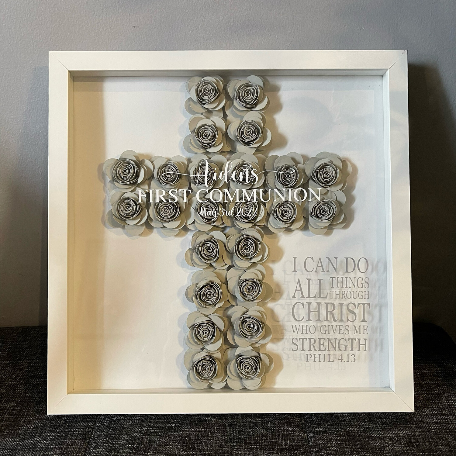 Holy Cross Flower Frame