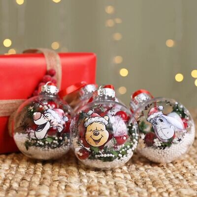Disney Winnie the Pooh Set of 4 Winnie the Pooh Baubles