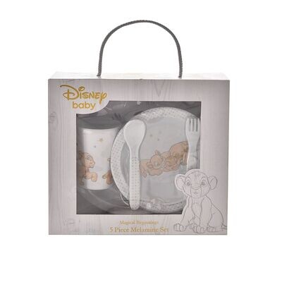 Disney 5 Pc Crockery Set - Simba The Lion King
