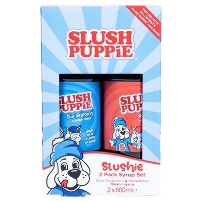 SLUSH PUPPiE 2pk Syrup Set-Blue Raspberry &amp; Strawberry
