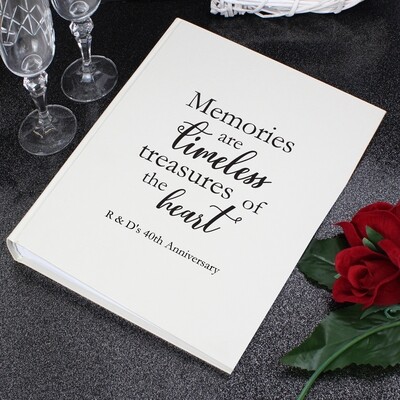 Personalised &#39;Memories are Timeless&#39; Traditional Photo Album