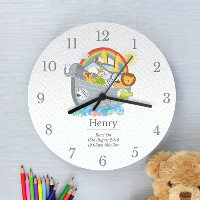 Personalised Noah&#39;s Ark Clock