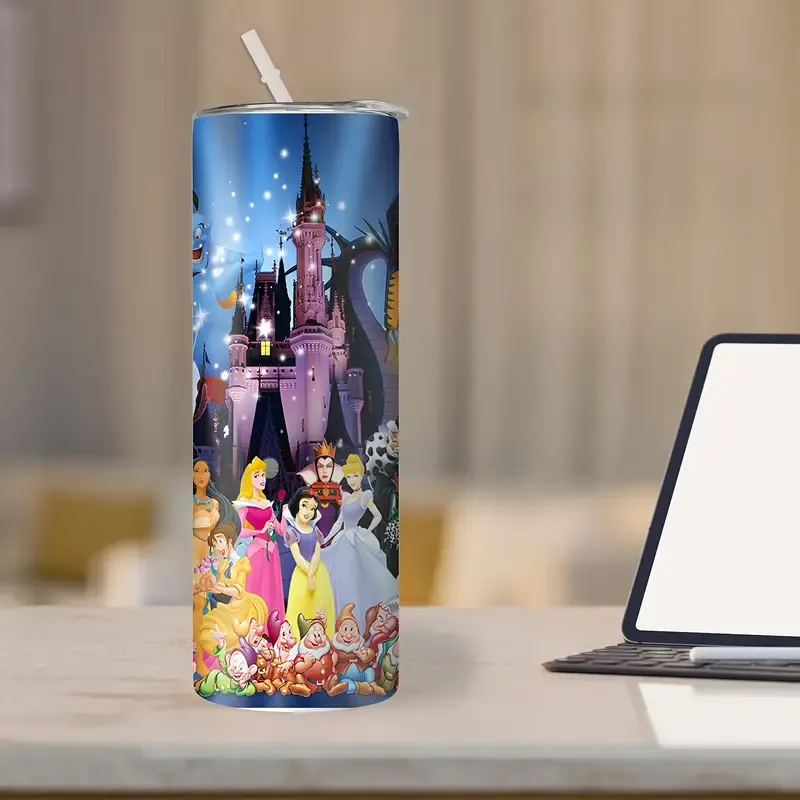 Disney Insulated Stainless Steel Water Bottle - 20oz Tumbler &amp; Lid/Straw