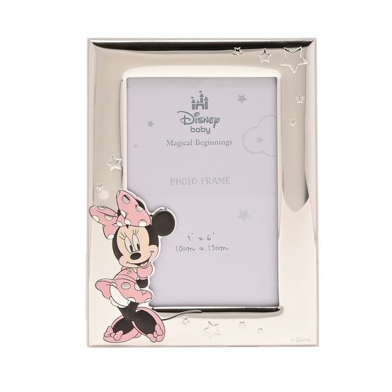 Disney Silver Minnie Photo Frame 4&quot; x 6&quot; - Made In Italy