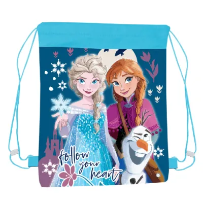 DISNEY FROZEN DRAWSTRING PULL STRING P.E GYM SCHOOL BAG GIRLS SWIMMING SPORT BAG