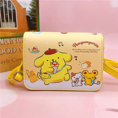 Cartoon Sanrio Pompompurin Messenger Bag