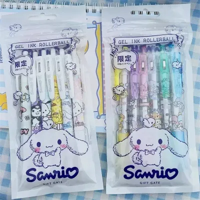 Sanrios Pens Set of 6 Pens 0.5mm Black