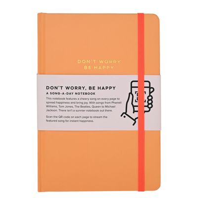 Say It With Songs A5 Hardback Notebook 96 Pages - Don&#39;t Worry be Happy