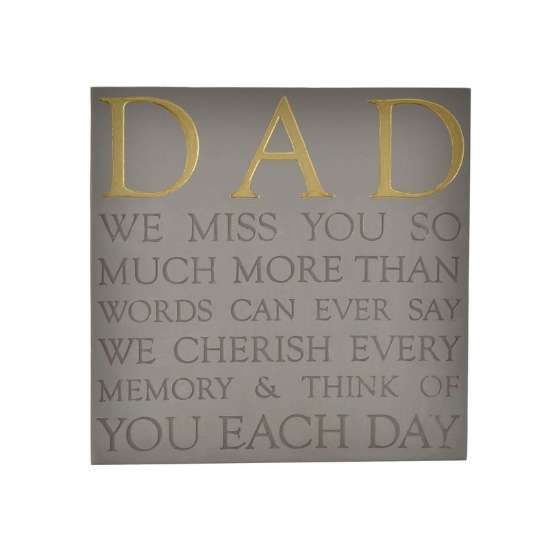Thoughts of You Memorial Square Plaque - Dad - Grave Stone
