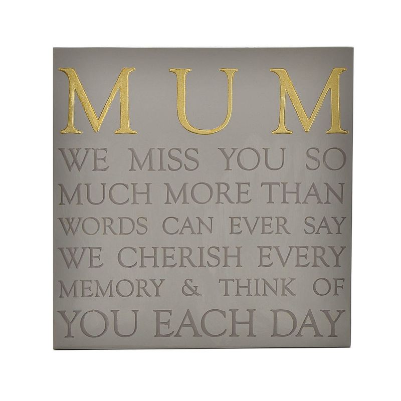 Thoughts of You Memorial Square Plaque - Mum - Grave Stone
