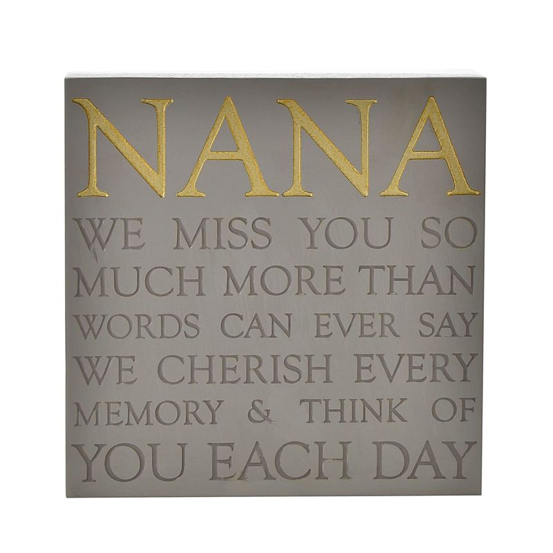 Thoughts of You Memorial Square Plaque - Nana- Grave Stone