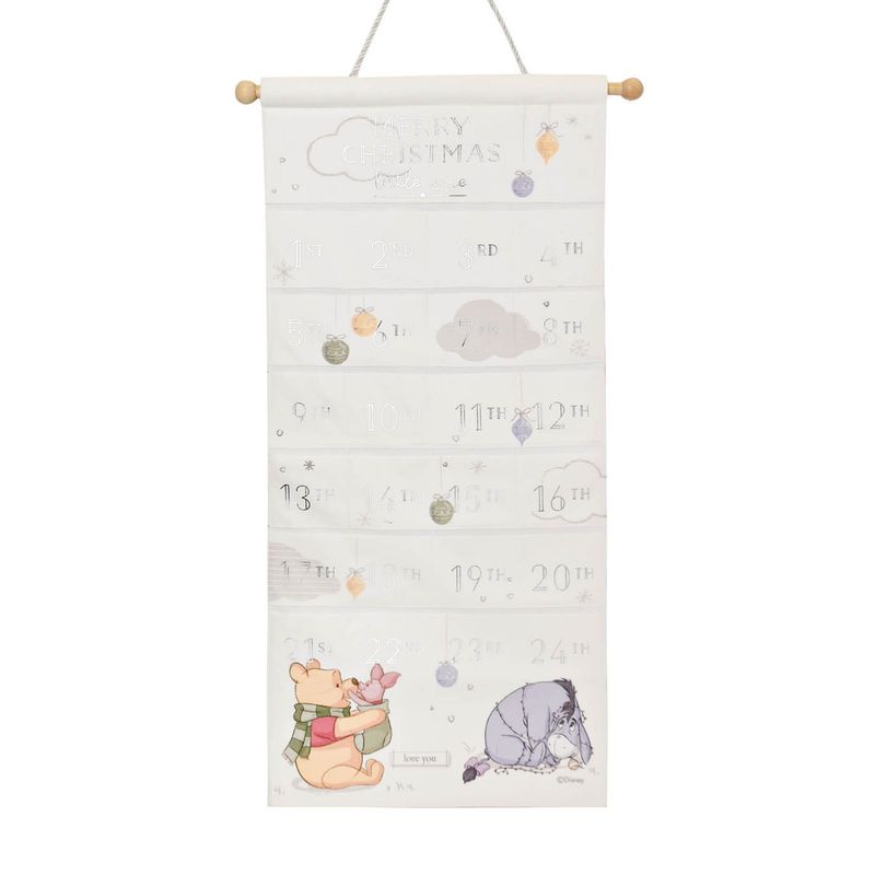 Disney Winnie Fabric Advent Calendar - Merry Christmas Reusable I Christmas Gift
