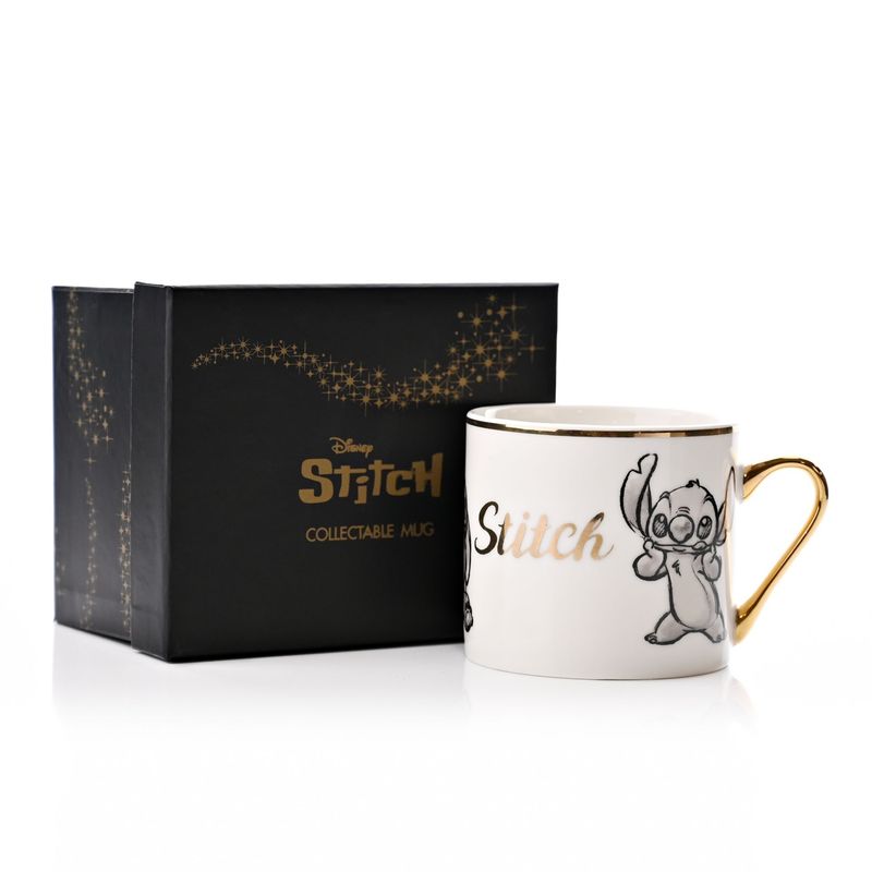Disney Classic Collectable Gift Box - Stitch - Decorative Gold Boxed Gift